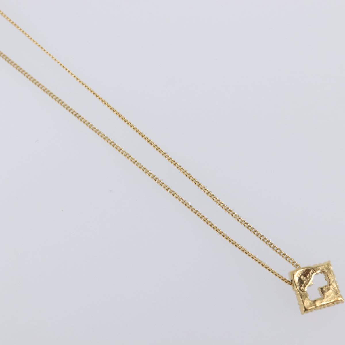 GIVENCHY Necklace Metal 4 Set Gold Tone Auth SW2855