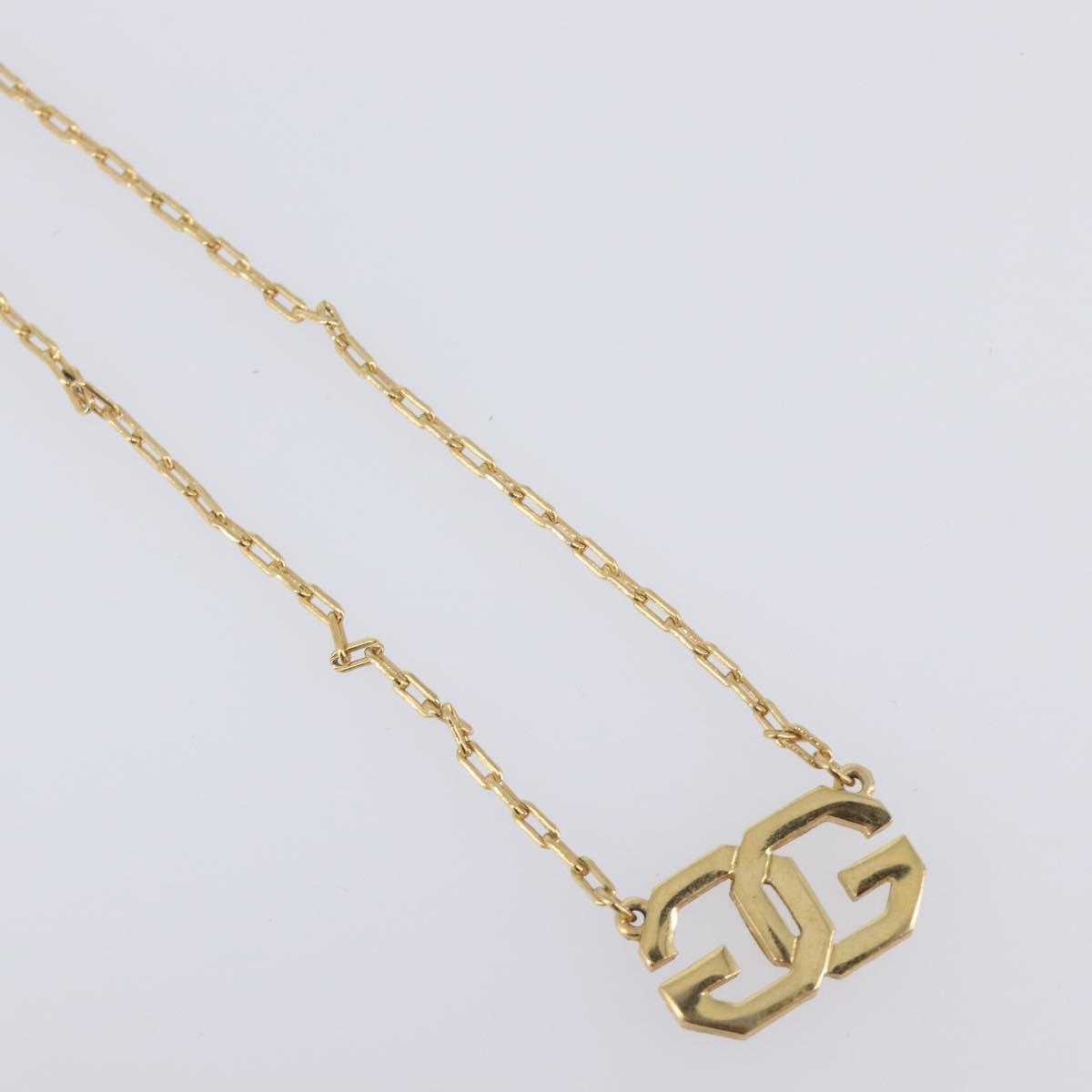 GIVENCHY Necklace Metal 4 Set Gold Tone Auth SW2855