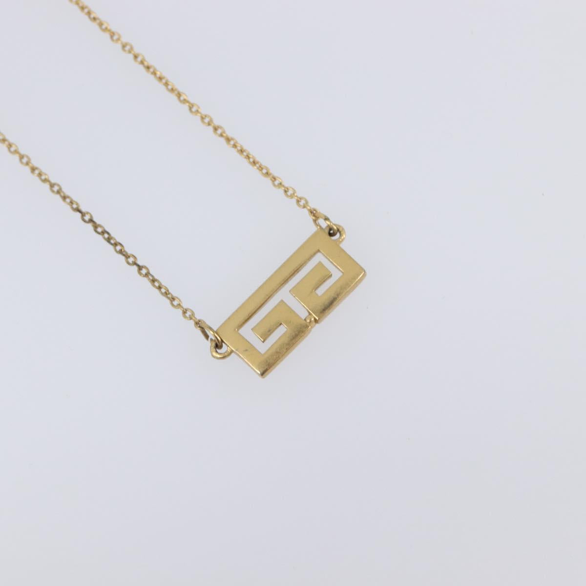 GIVENCHY Necklace Metal 4 Set Gold Tone Auth SW2855