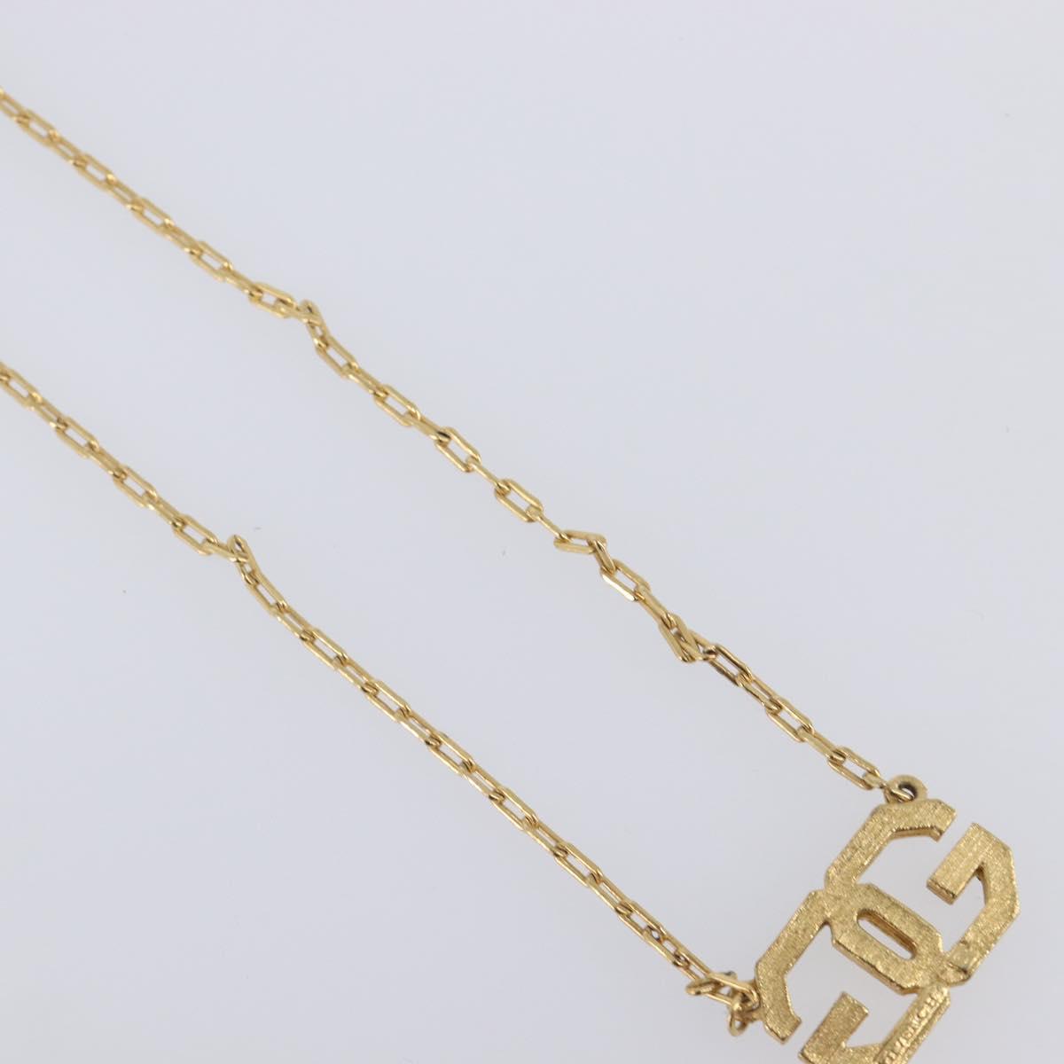 GIVENCHY Necklace Metal 4 Set Gold Tone Auth SW2855