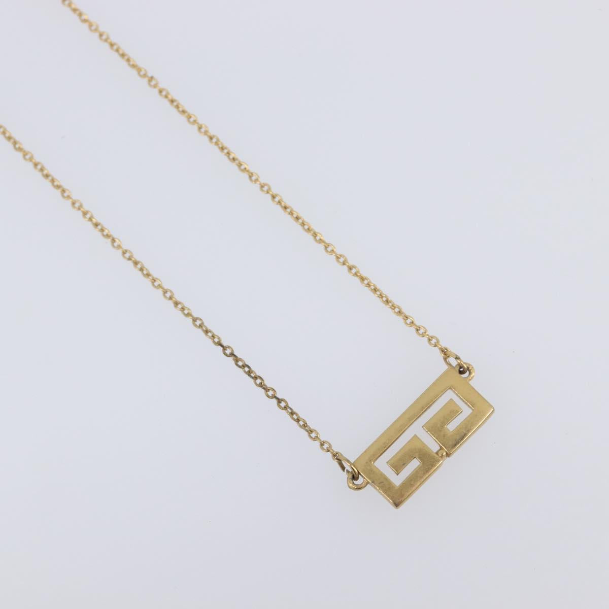 GIVENCHY Necklace Metal 4 Set Gold Tone Auth SW2855
