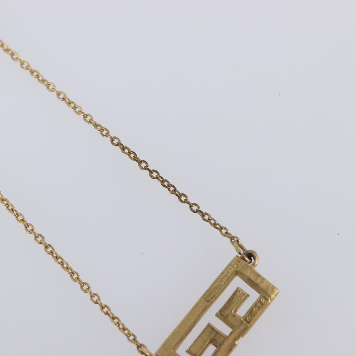 GIVENCHY Necklace Metal 4 Set Gold Tone Auth SW2855
