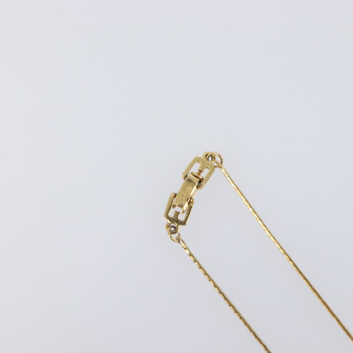 GIVENCHY Necklace Metal 4 Set Silver Gold Tone Auth SW2856