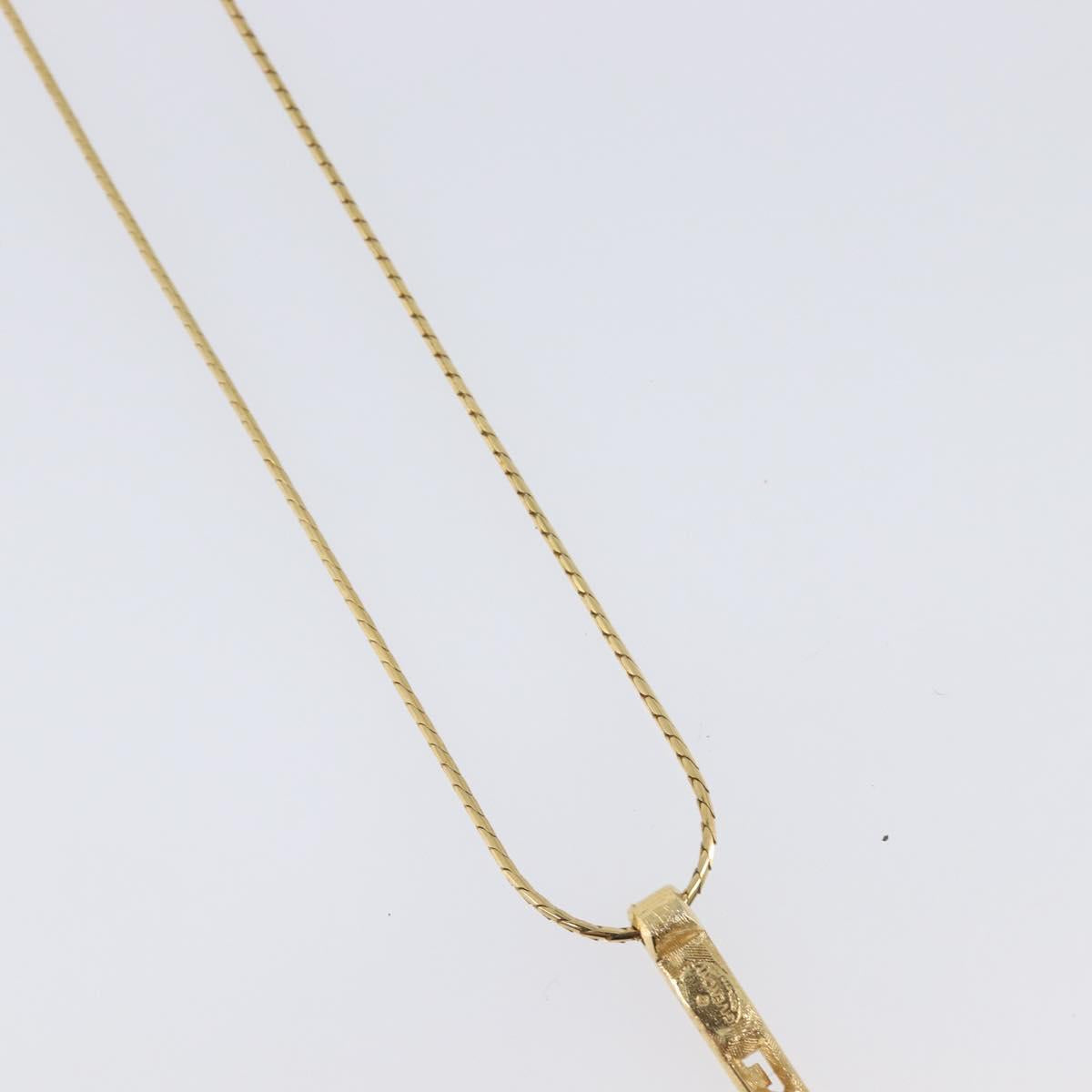 GIVENCHY Necklace Metal 4 Set Silver Gold Tone Auth SW2856