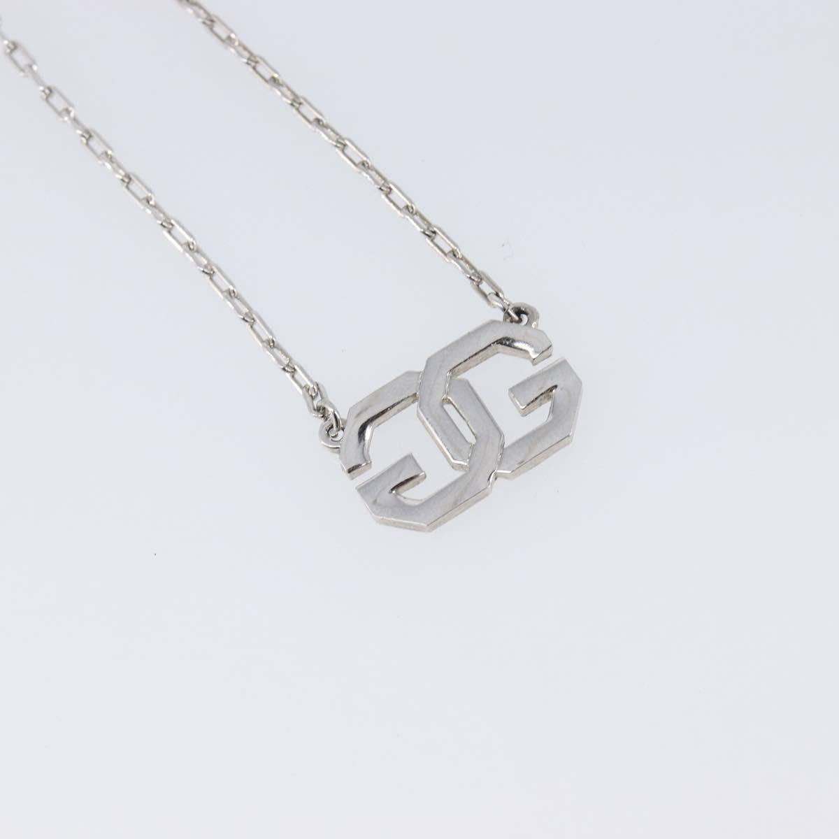 GIVENCHY Necklace Metal 4 Set Silver Gold Tone Auth SW2856