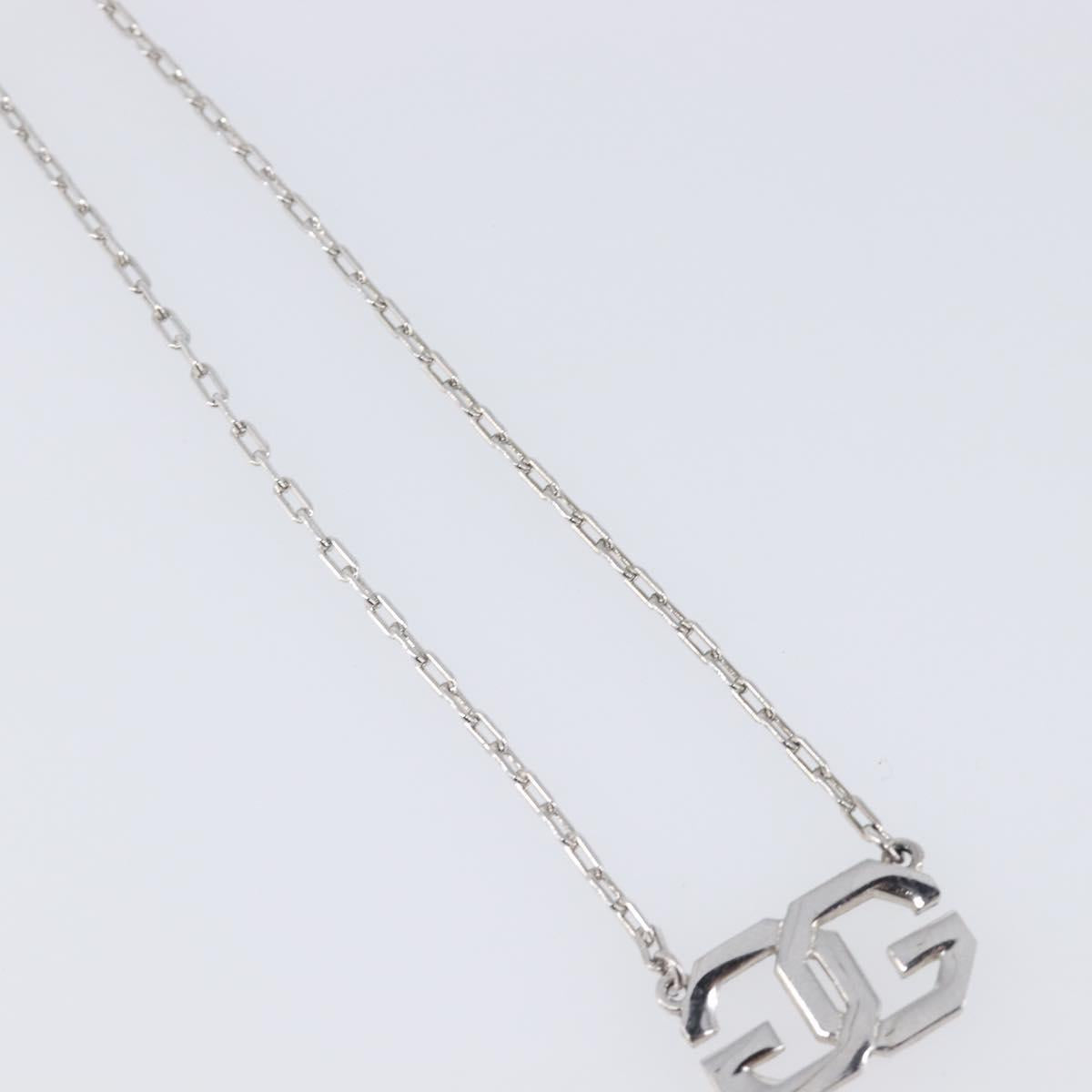 GIVENCHY Necklace Metal 4 Set Silver Gold Tone Auth SW2856
