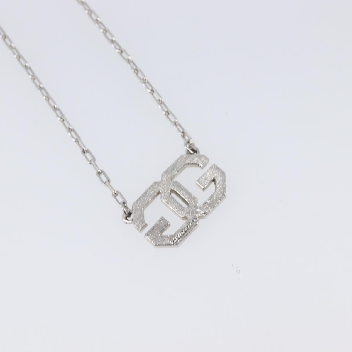GIVENCHY Necklace Metal 4 Set Silver Gold Tone Auth SW2856