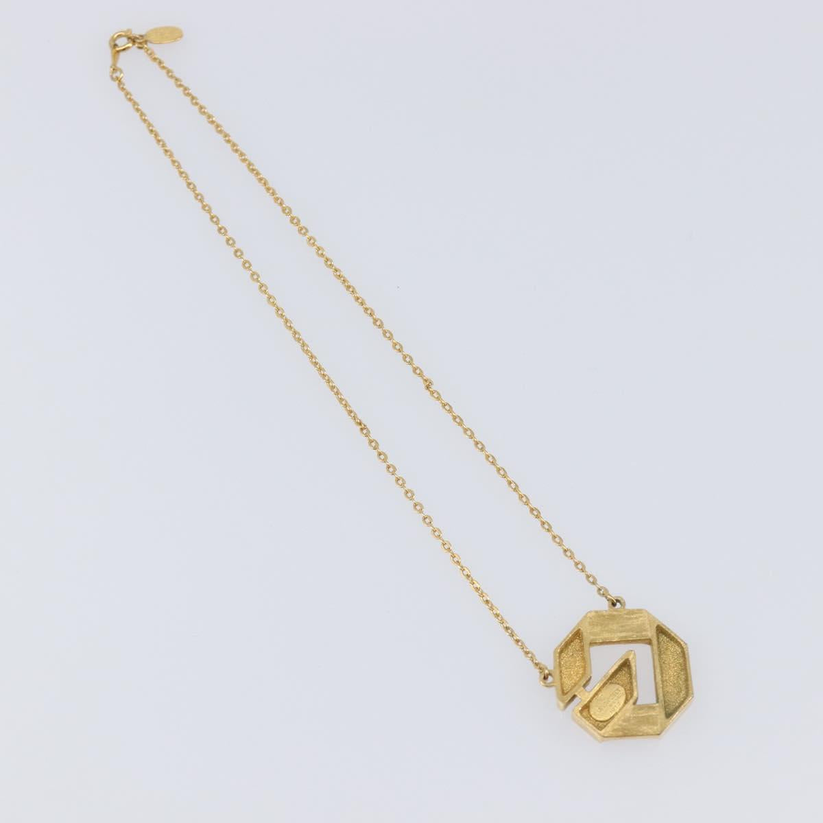 GIVENCHY Necklace Metal 4 Set Silver Gold Tone Auth SW2856