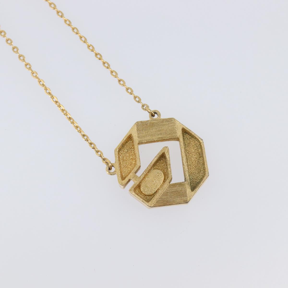 GIVENCHY Necklace Metal 4 Set Silver Gold Tone Auth SW2856