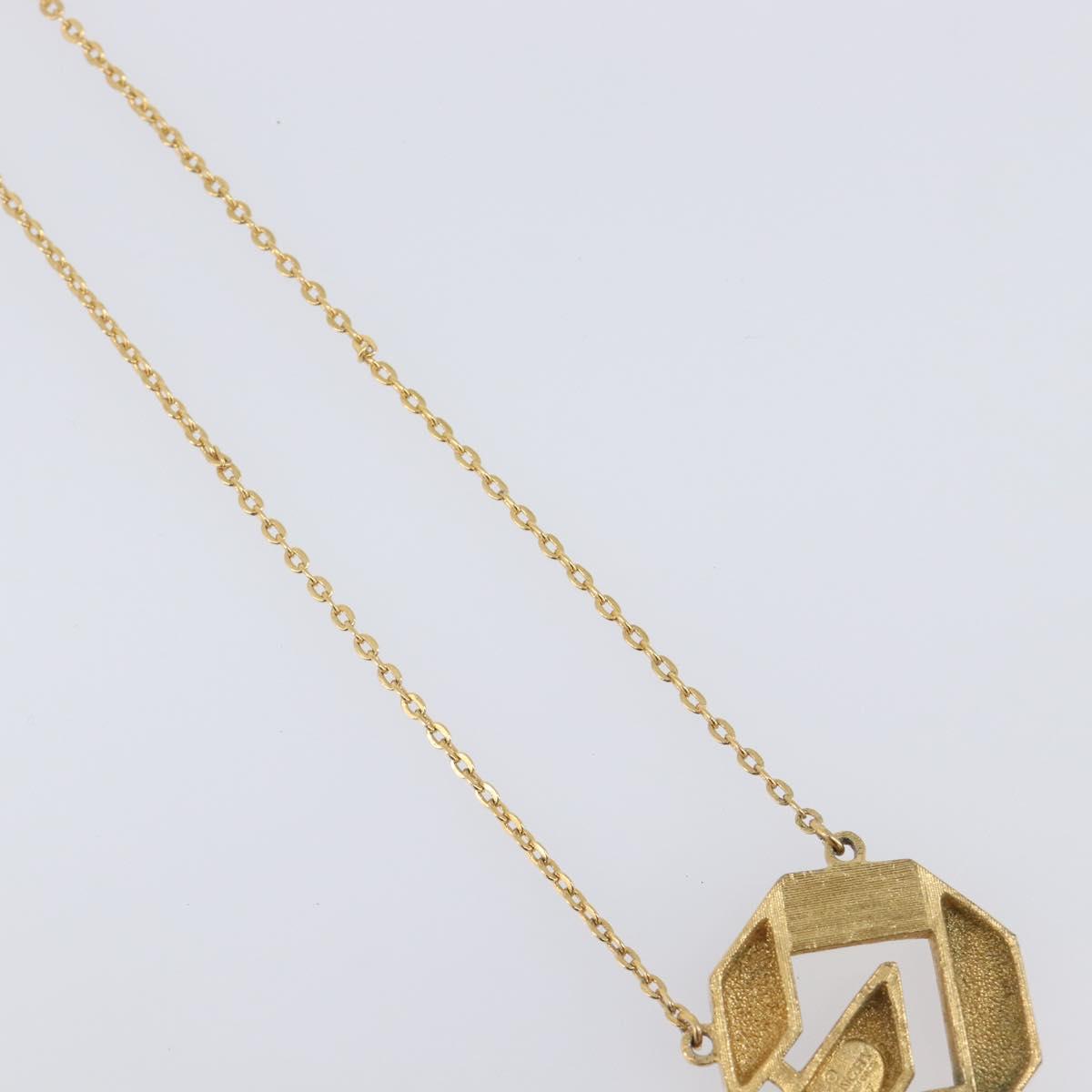 GIVENCHY Necklace Metal 4 Set Silver Gold Tone Auth SW2856