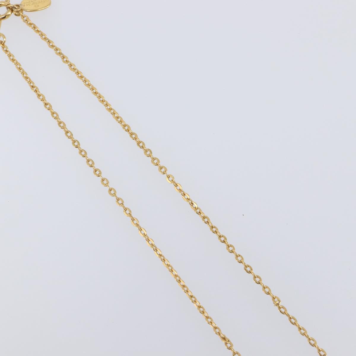 GIVENCHY Necklace Metal 4 Set Silver Gold Tone Auth SW2856