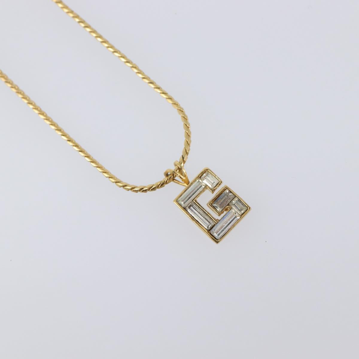 GIVENCHY Necklace Metal 4 Set Gold Tone Auth SW2857