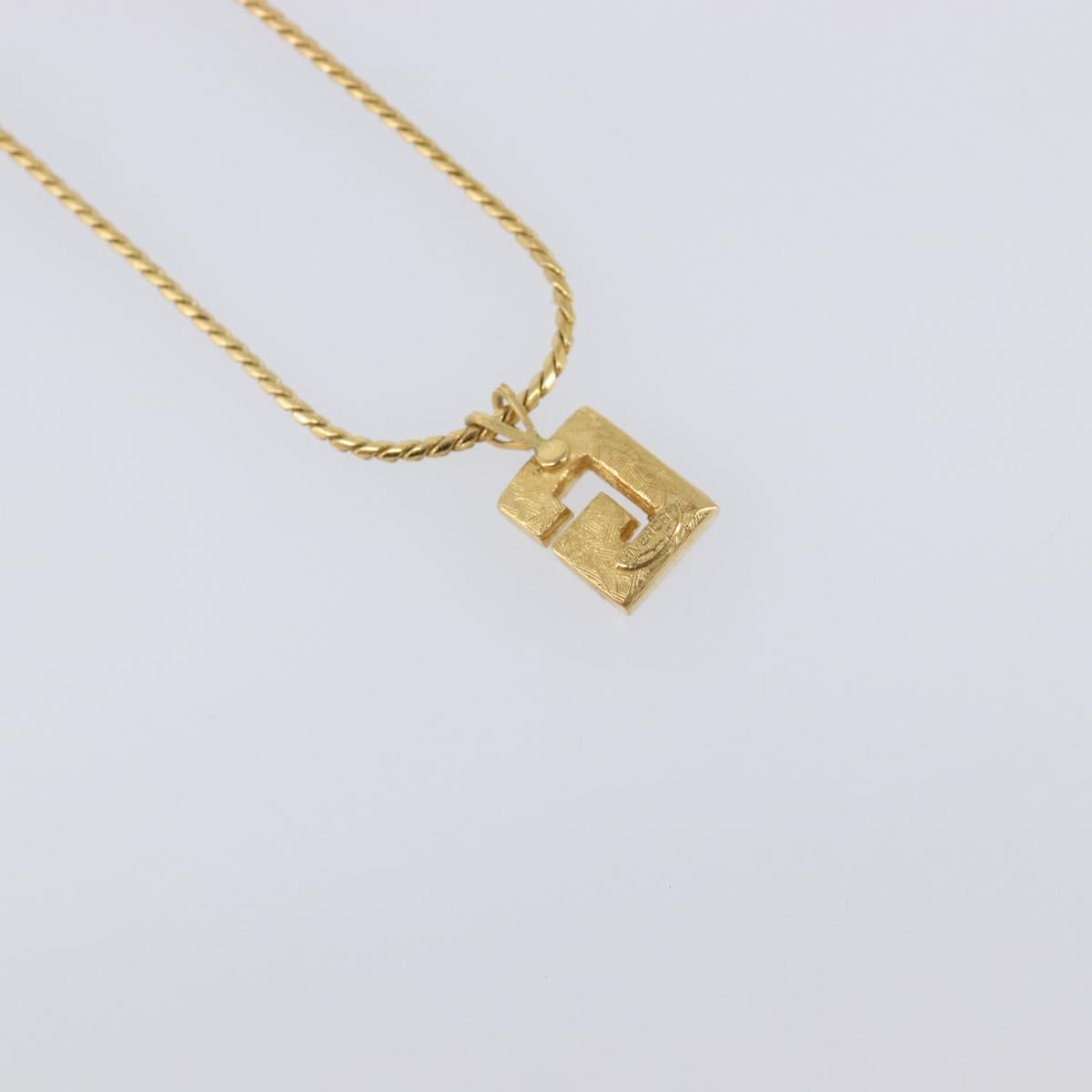 GIVENCHY Necklace Metal 4 Set Gold Tone Auth SW2857