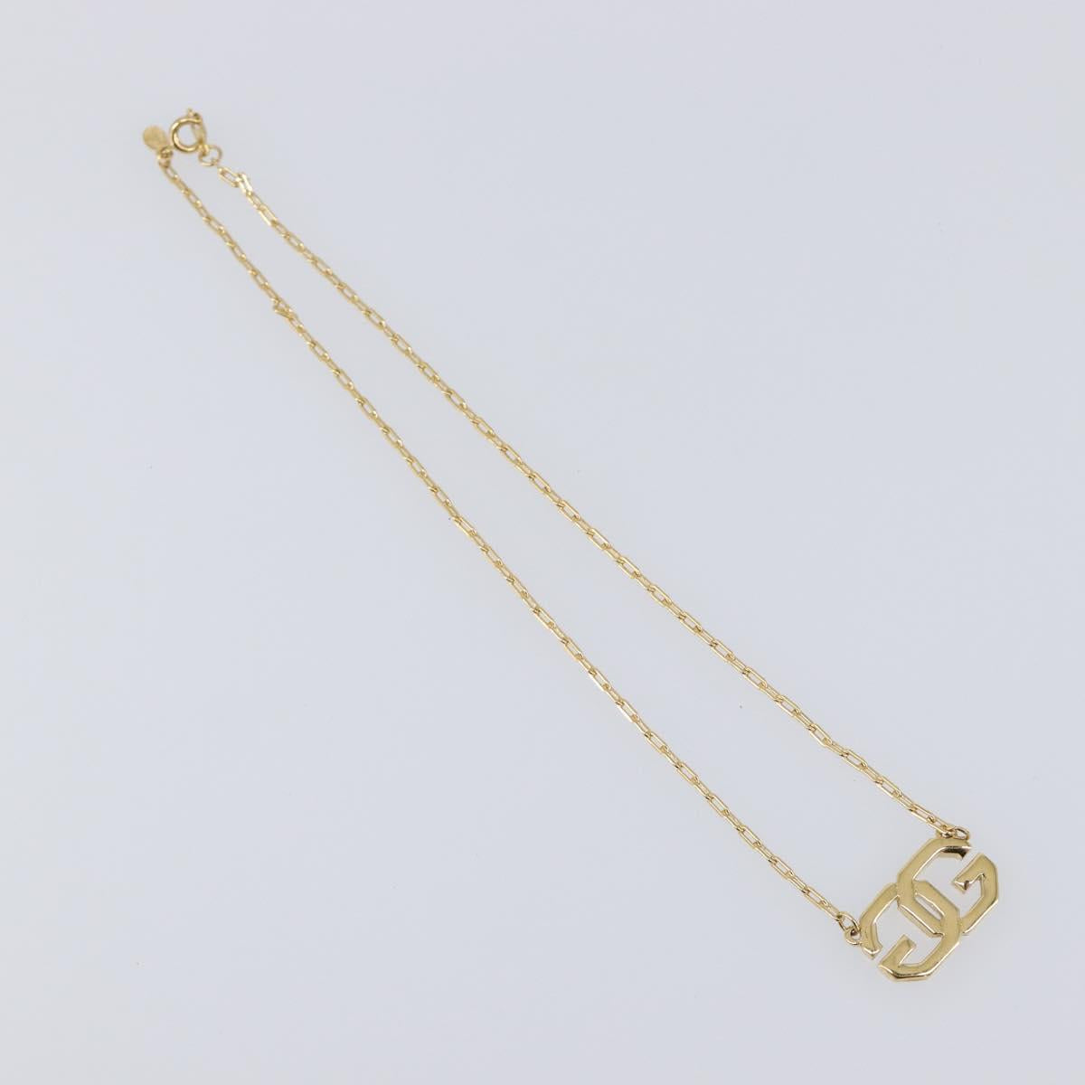 GIVENCHY Necklace Metal 4 Set Gold Tone Auth SW2857