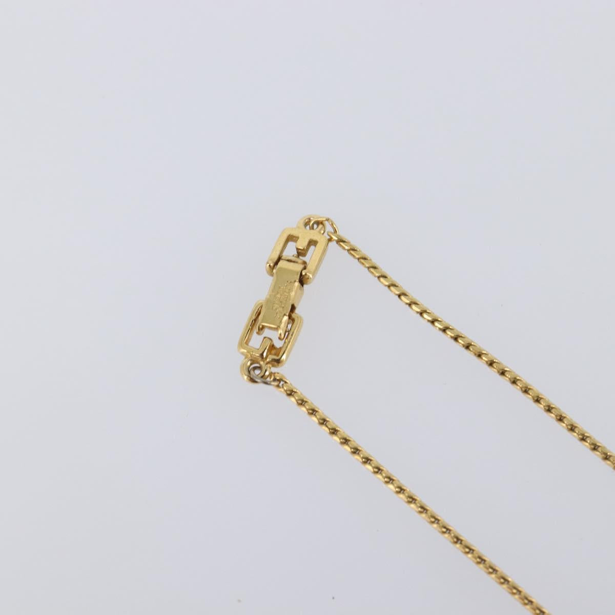 GIVENCHY Necklace Metal 4 Set Gold Tone Auth SW2857