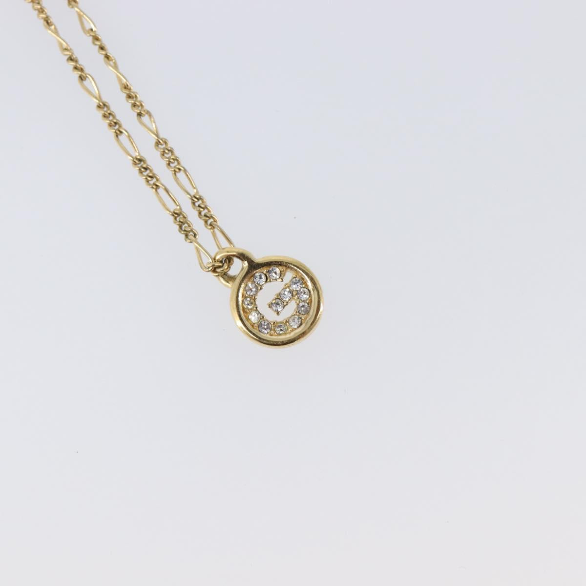 GIVENCHY Necklace Metal 4 Set Gold Tone Auth SW2857
