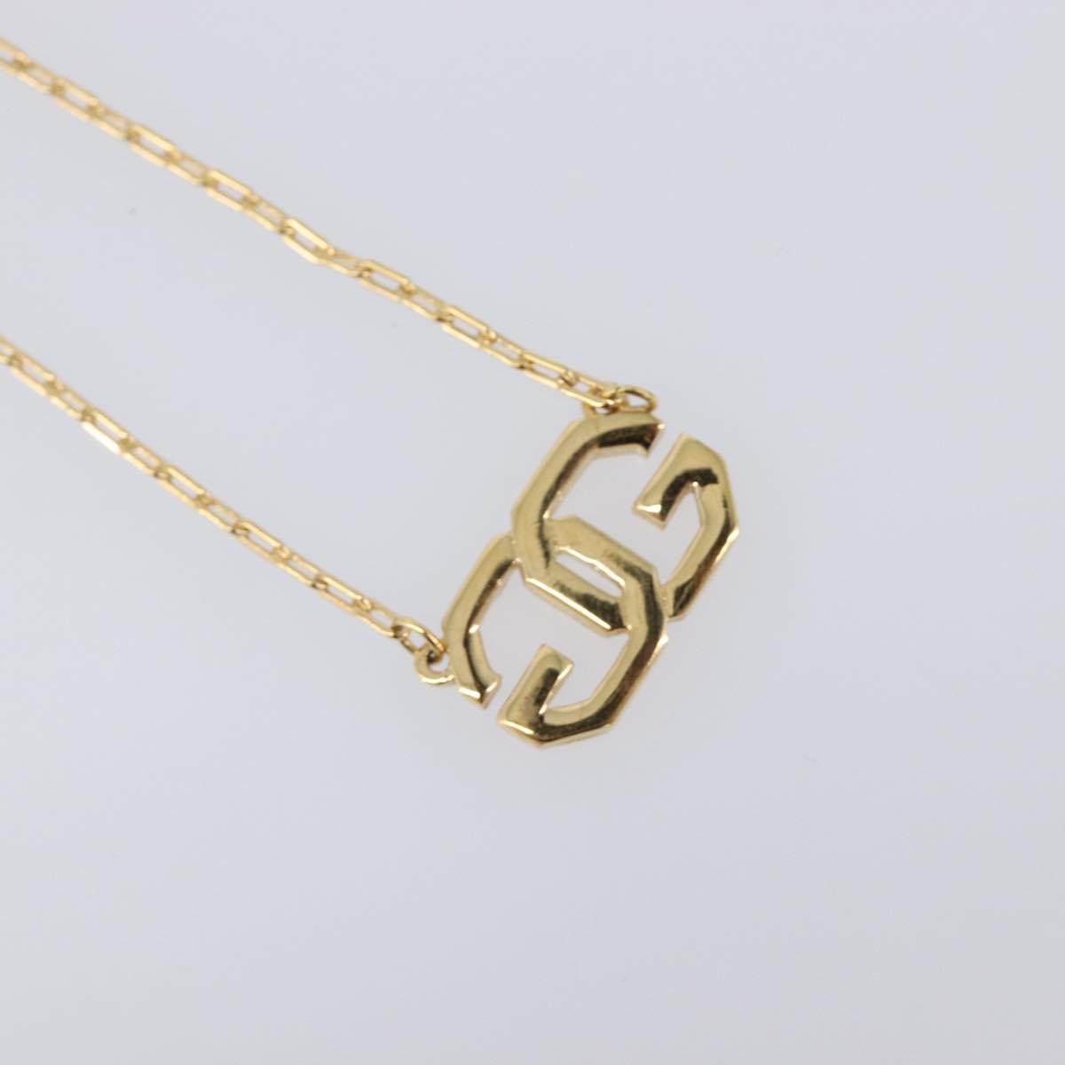 GIVENCHY Necklace Metal 4 Set Gold Tone Auth SW2857