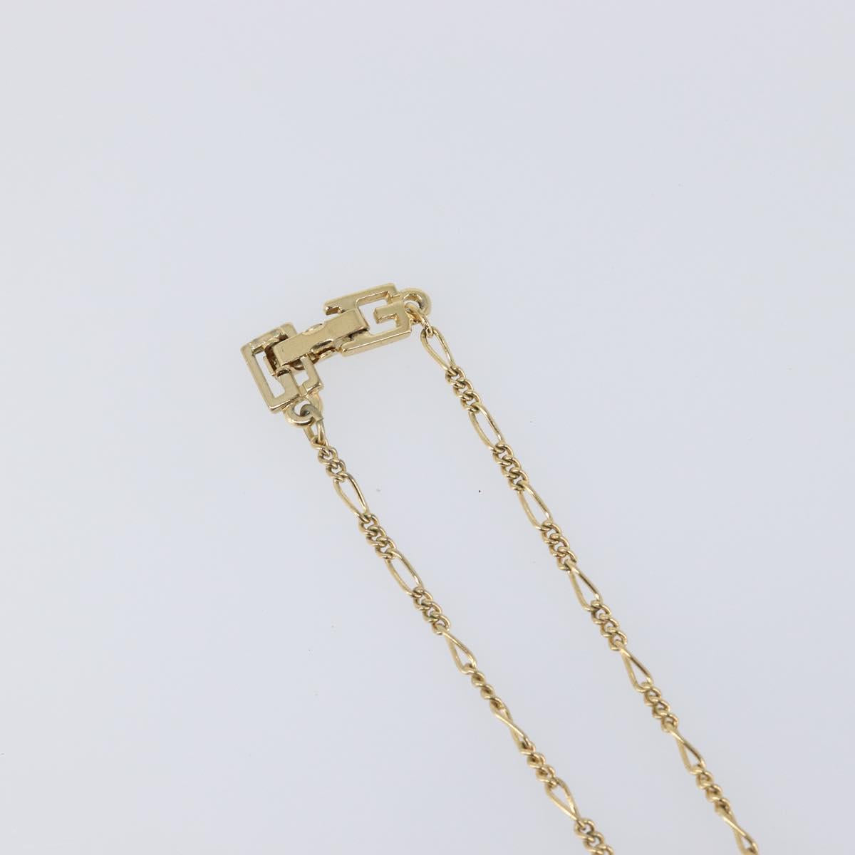 GIVENCHY Necklace Metal 4 Set Gold Tone Auth SW2857