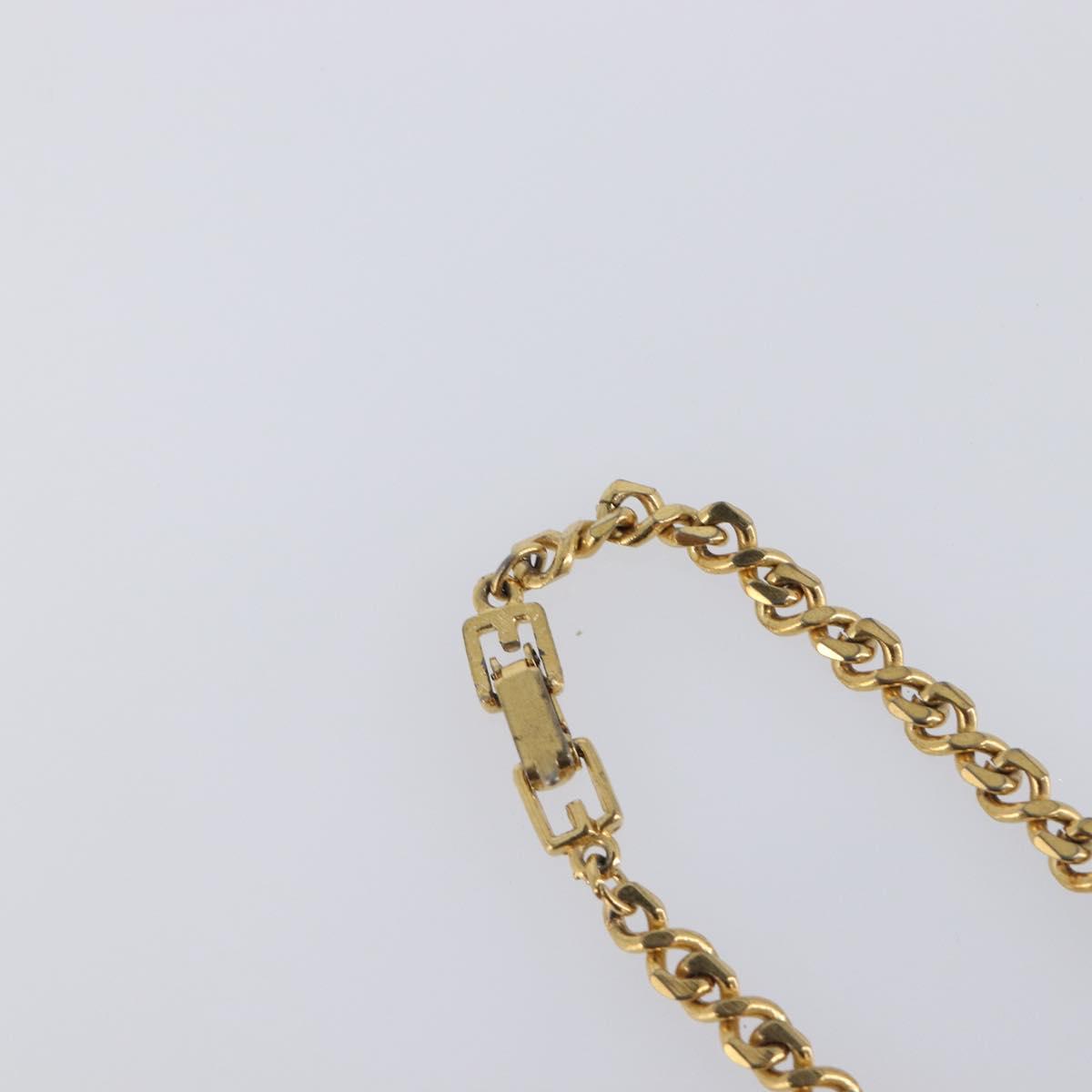 GIVENCHY Necklace Metal 4 Set Gold Tone Auth SW2857