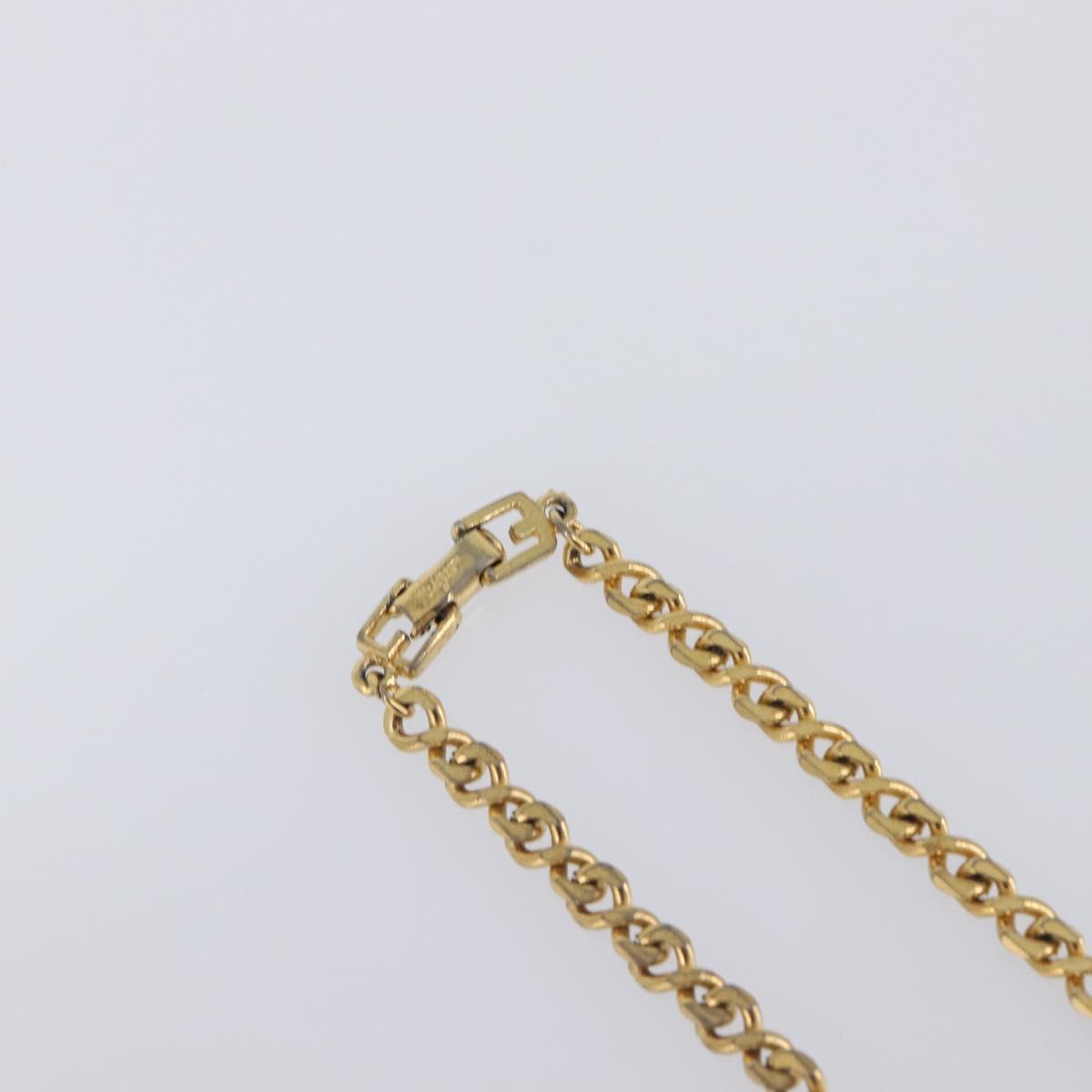 GIVENCHY Necklace Metal 4 Set Gold Tone Auth SW2857