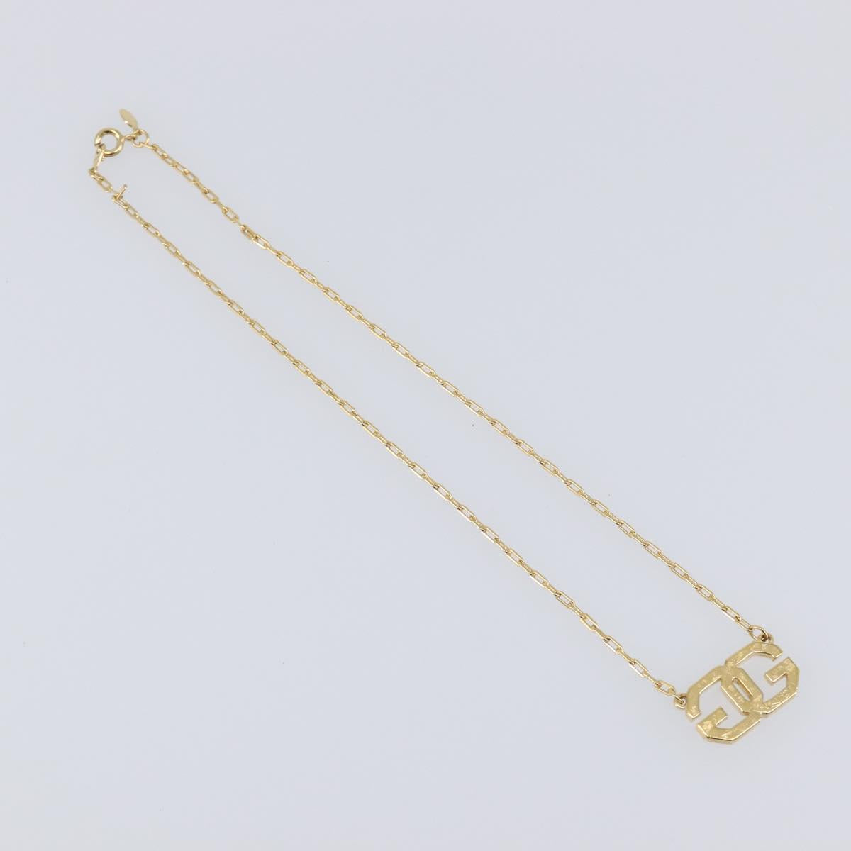 GIVENCHY Necklace Metal 4 Set Gold Tone Auth SW2857
