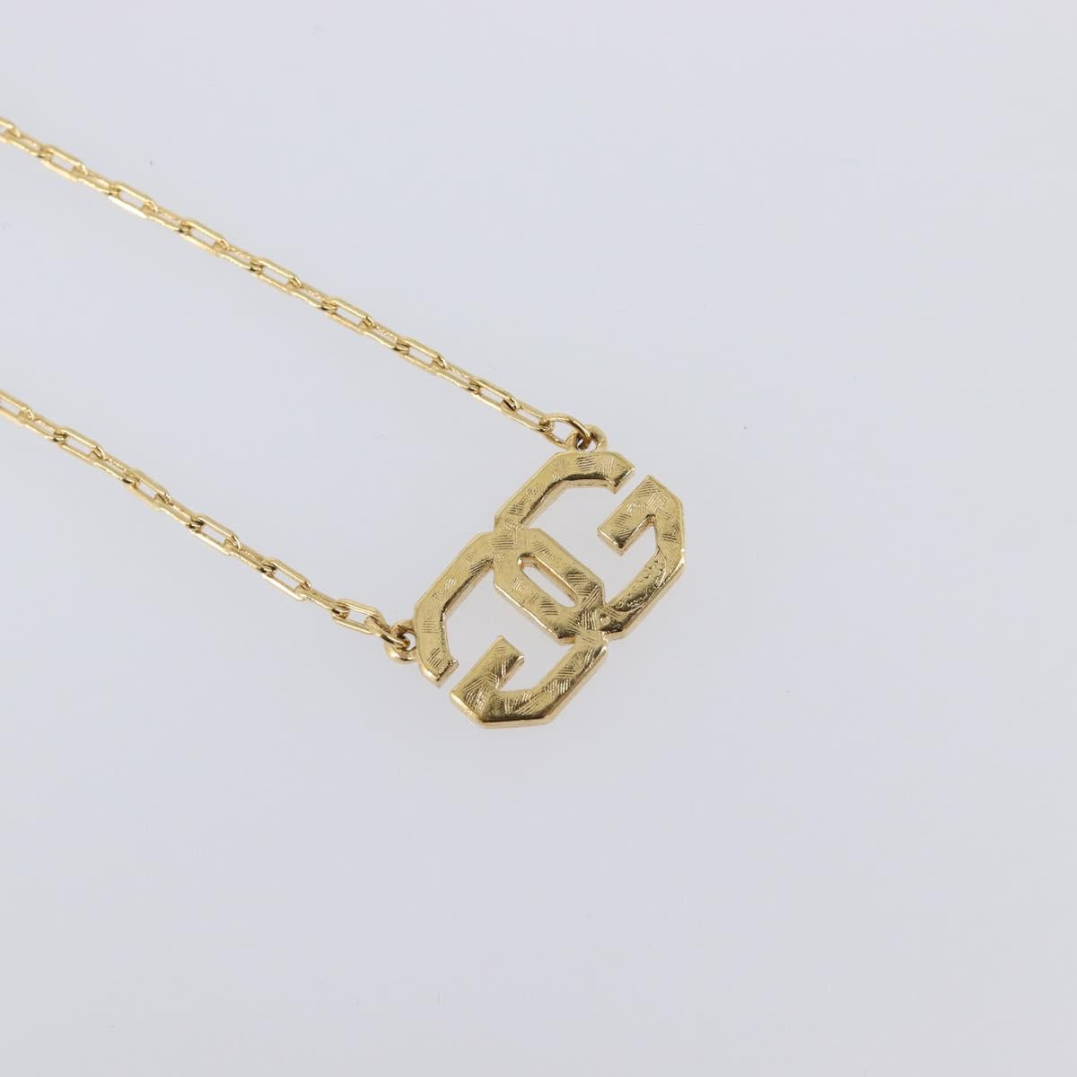 GIVENCHY Necklace Metal 4 Set Gold Tone Auth SW2857