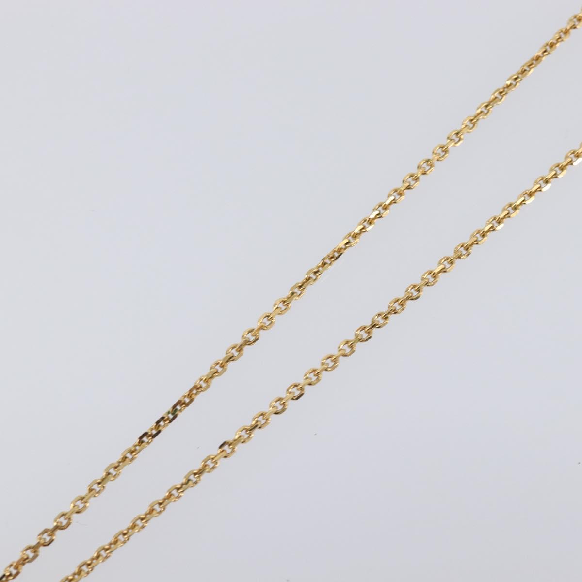 Salvatore Ferragamo Gancini Necklace metal Gold Tone Auth SW2862M