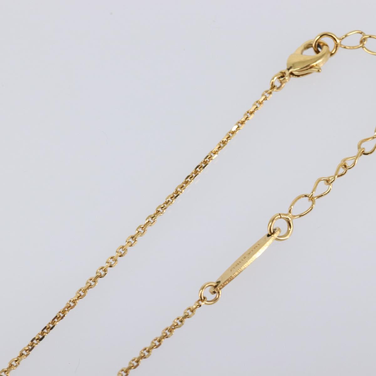 Salvatore Ferragamo Gancini Necklace metal Gold Tone Auth SW2862M