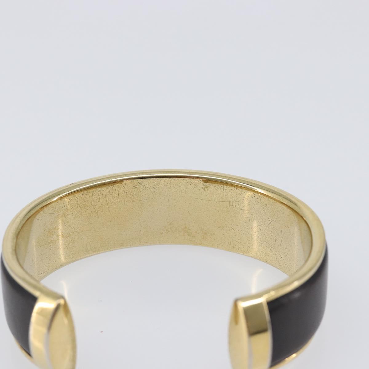 Salvatore Ferragamo Bangle Metal 2 Set Silver Black Auth SW2865