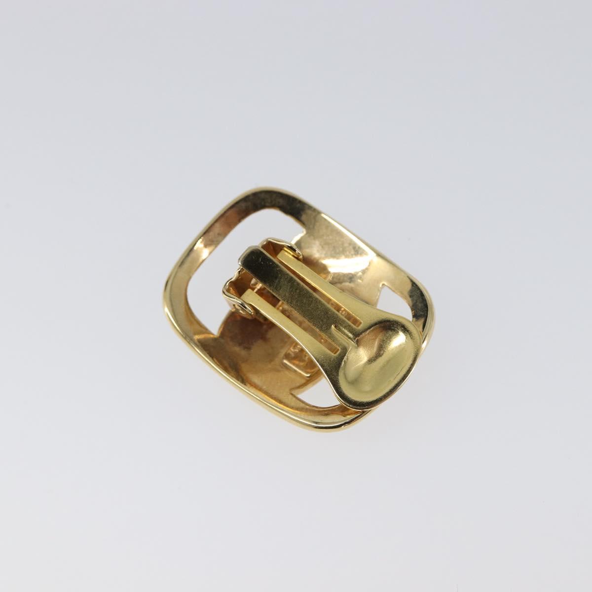 Salvatore Ferragamo Vala Earring Metal Gold Tone Auth SW2866