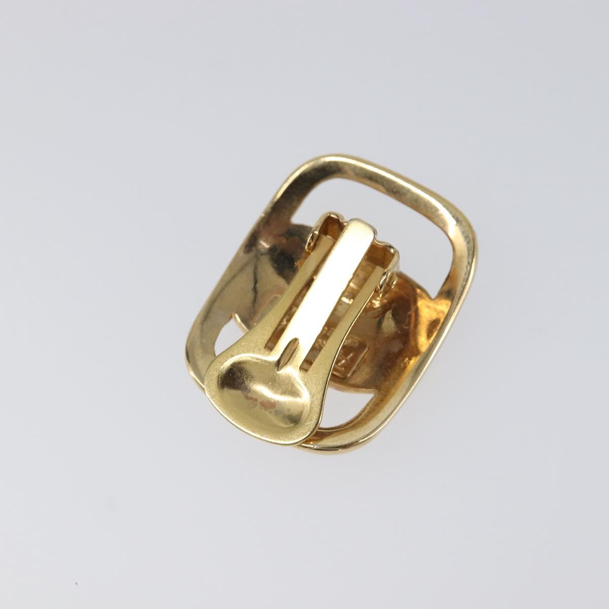 Salvatore Ferragamo Vala Earring Metal Gold Tone Auth SW2866