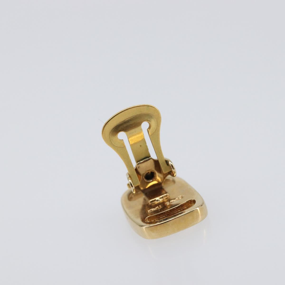 Salvatore Ferragamo Vala Earring Metal Gold Tone Auth SW2870