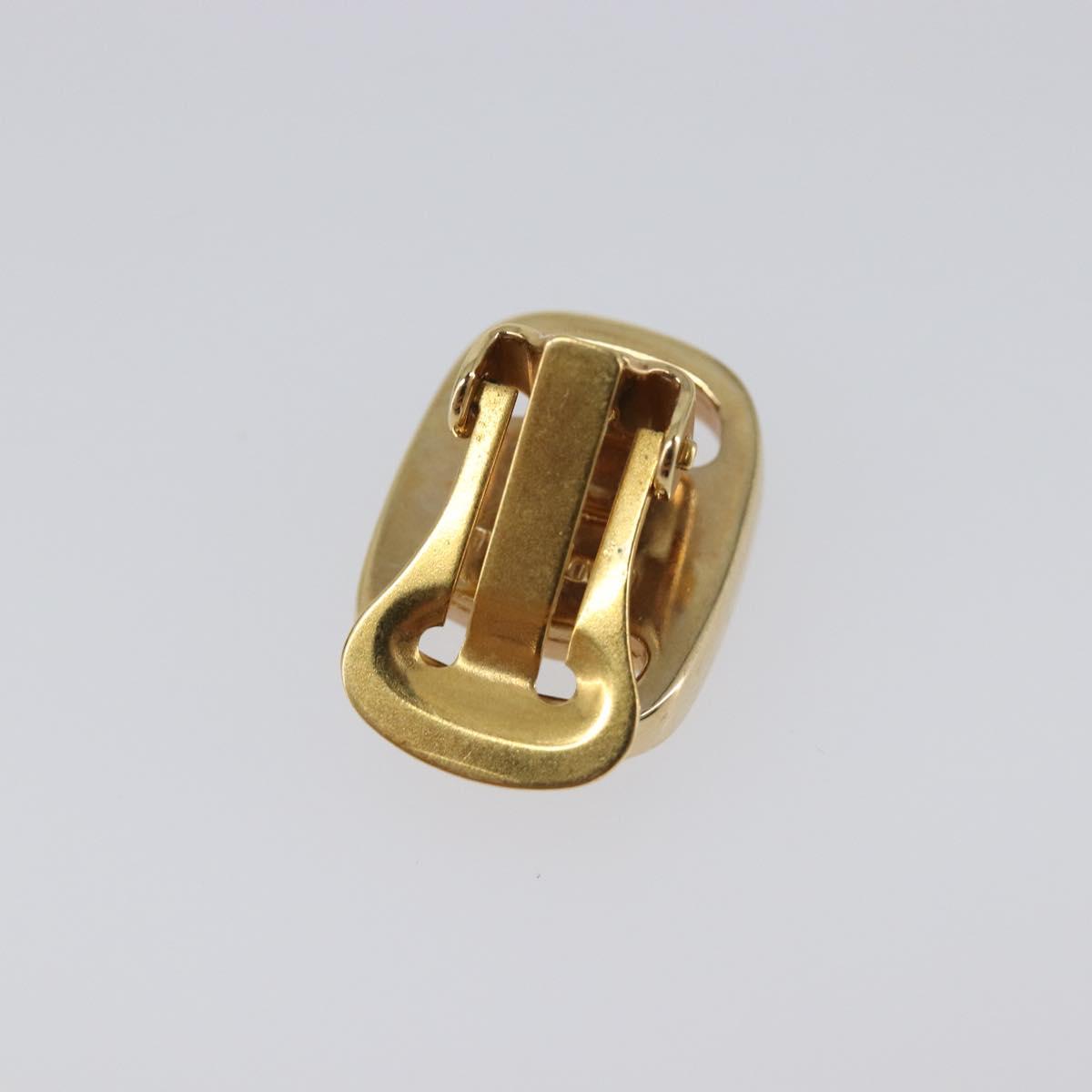 Salvatore Ferragamo Vala Earring Metal Gold Tone Auth SW2870