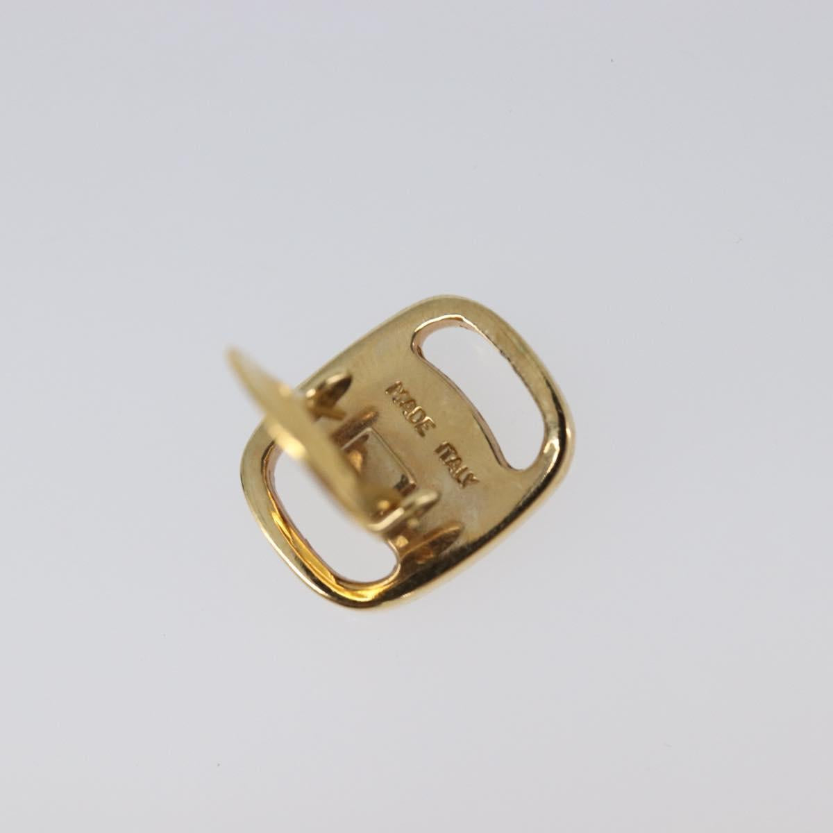 Salvatore Ferragamo Vala Earring Metal Gold Tone Auth SW2870
