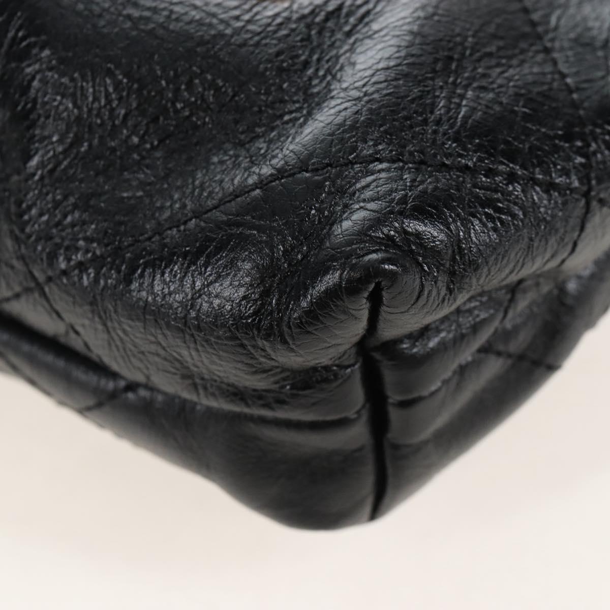 CHANEL Chanel 22 Hand Bag Calf Skin 2way Black Gold Tone CC Auth SW2882SM