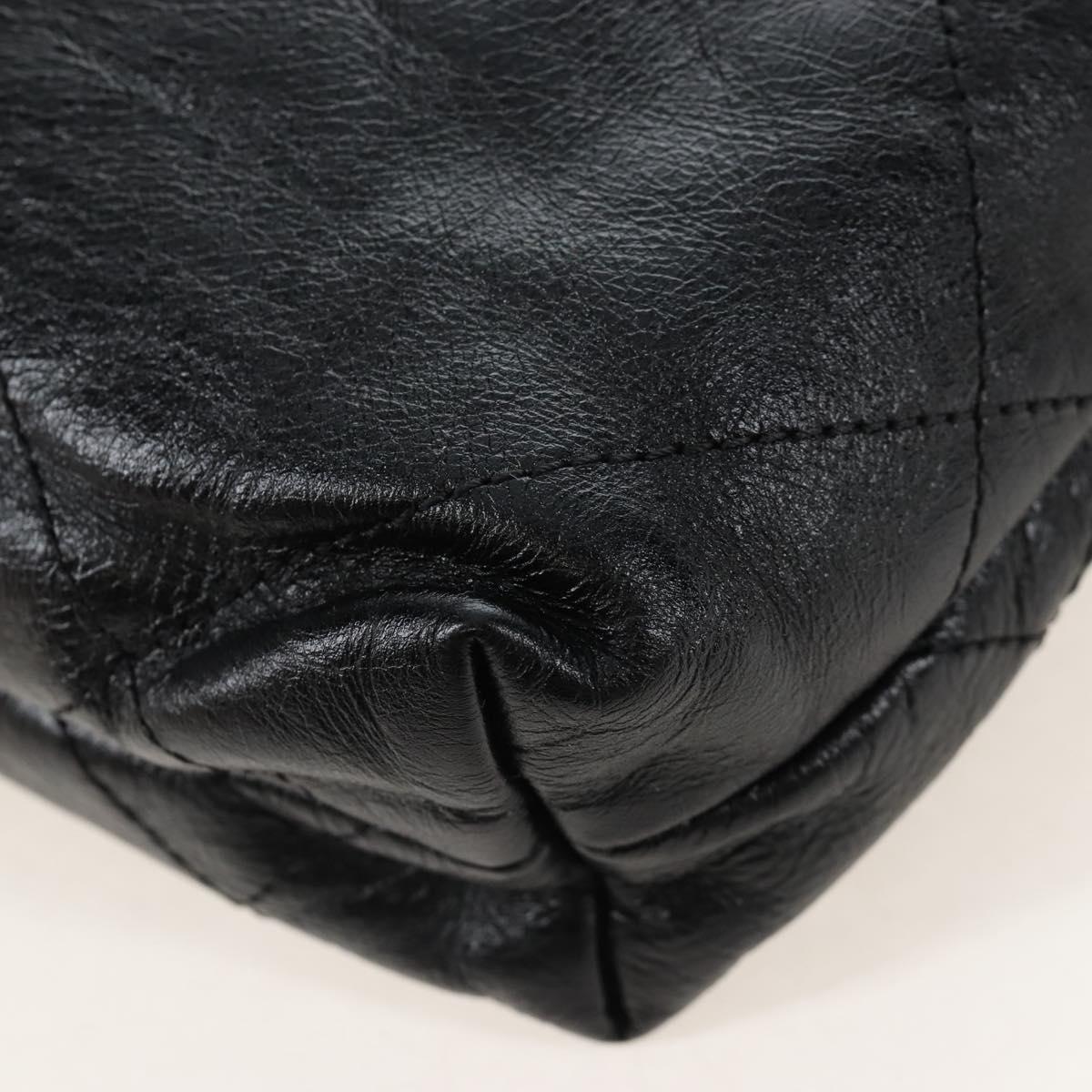 CHANEL Chanel 22 Hand Bag Calf Skin 2way Black Gold Tone CC Auth SW2882SM