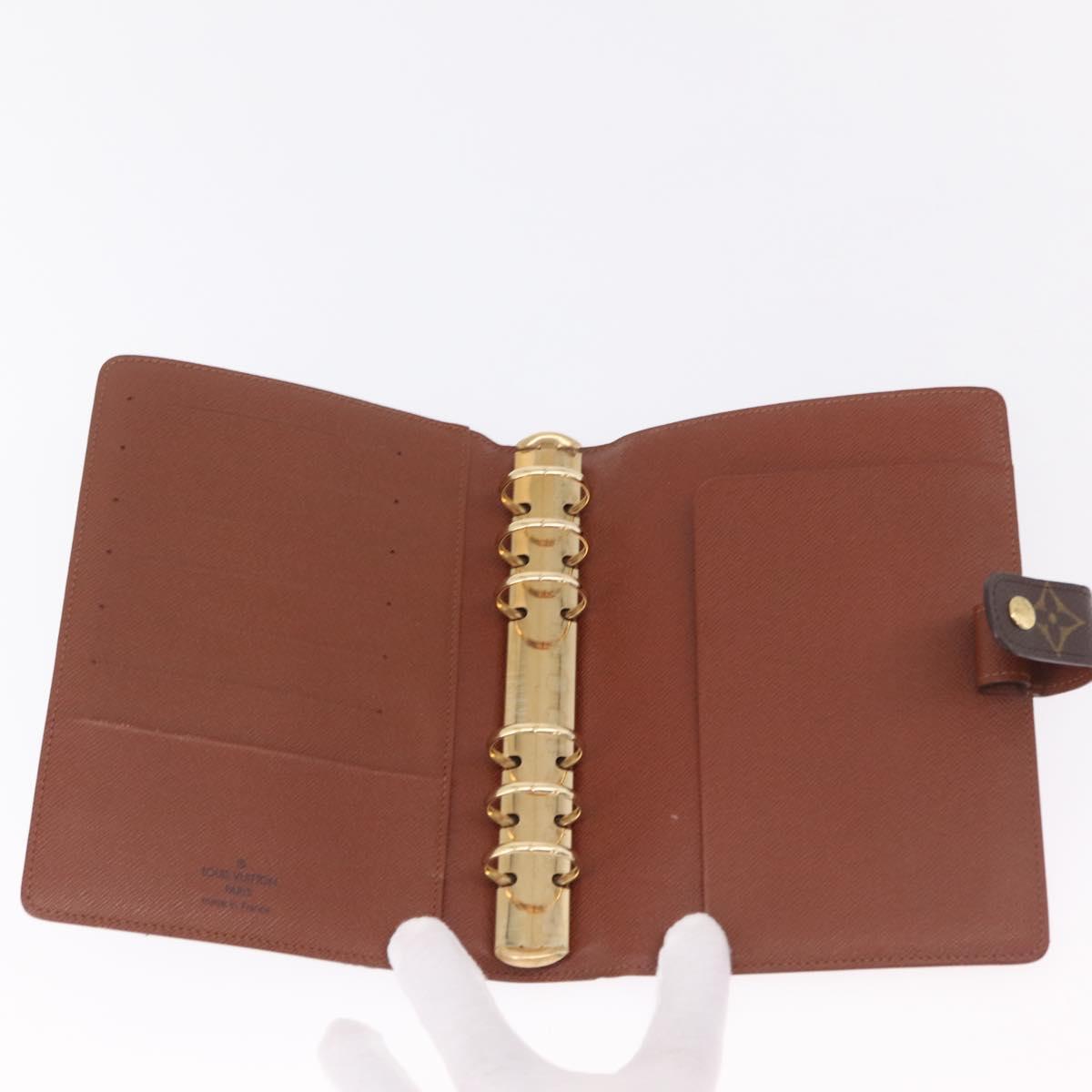 LOUIS VUITTON Monogram Agenda MM Day Planner Cover R20105 LV Auth SW2890V