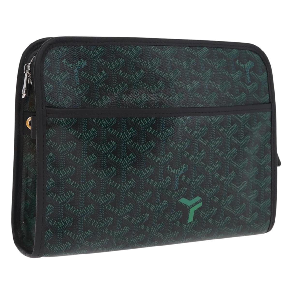 Goyard Herringbone Juvans MM Bag Limited Color of 2026 Evergreen Auth SW2909SM