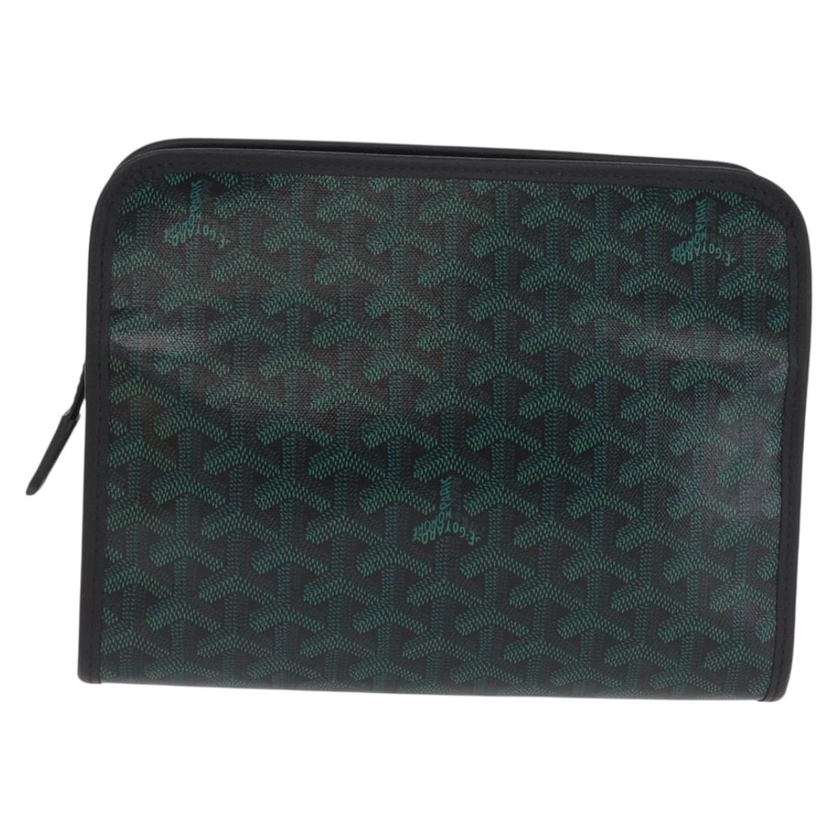 Goyard Herringbone Juvans MM Bag Limited Color of 2026 Evergreen Auth SW2909SM