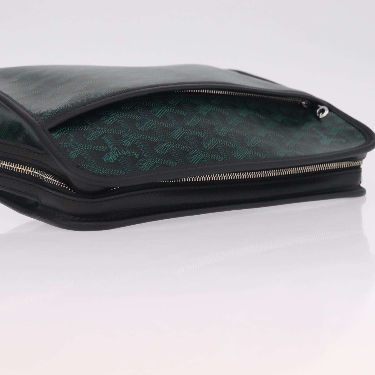 Goyard Herringbone Juvans MM Bag Limited Color of 2026 Evergreen Auth SW2909SM