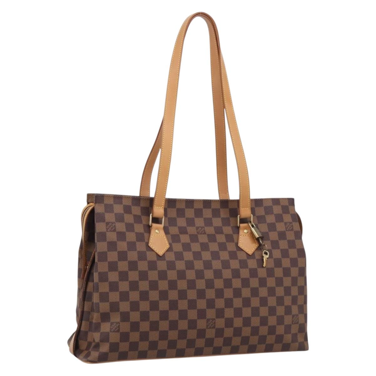 LOUIS VUITTON Damier Ebene Colombine Bag 100th anniversary N99037 Auth SW2915V