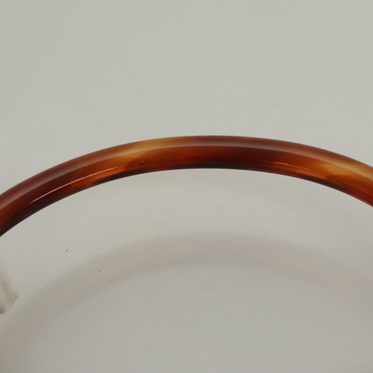 Christian Dior Lady Dior Hand Bag Nylon Plastic Beige Silver Auth sw312