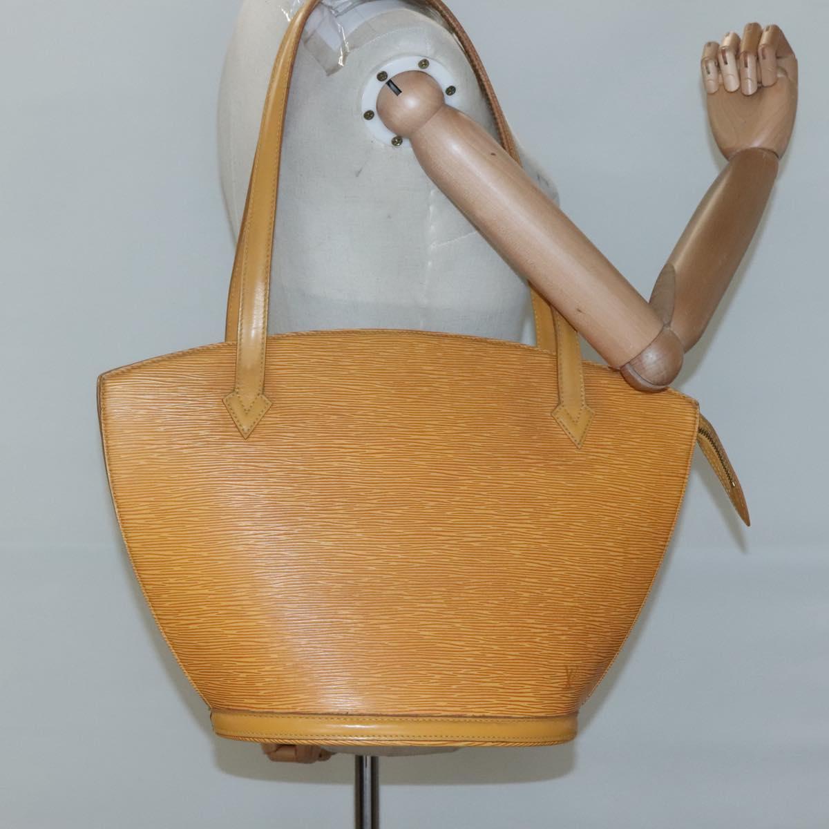 LOUIS VUITTON Epi Saint Jacques Shopping Shoulder Bag Yellow M52269 Auth sw321