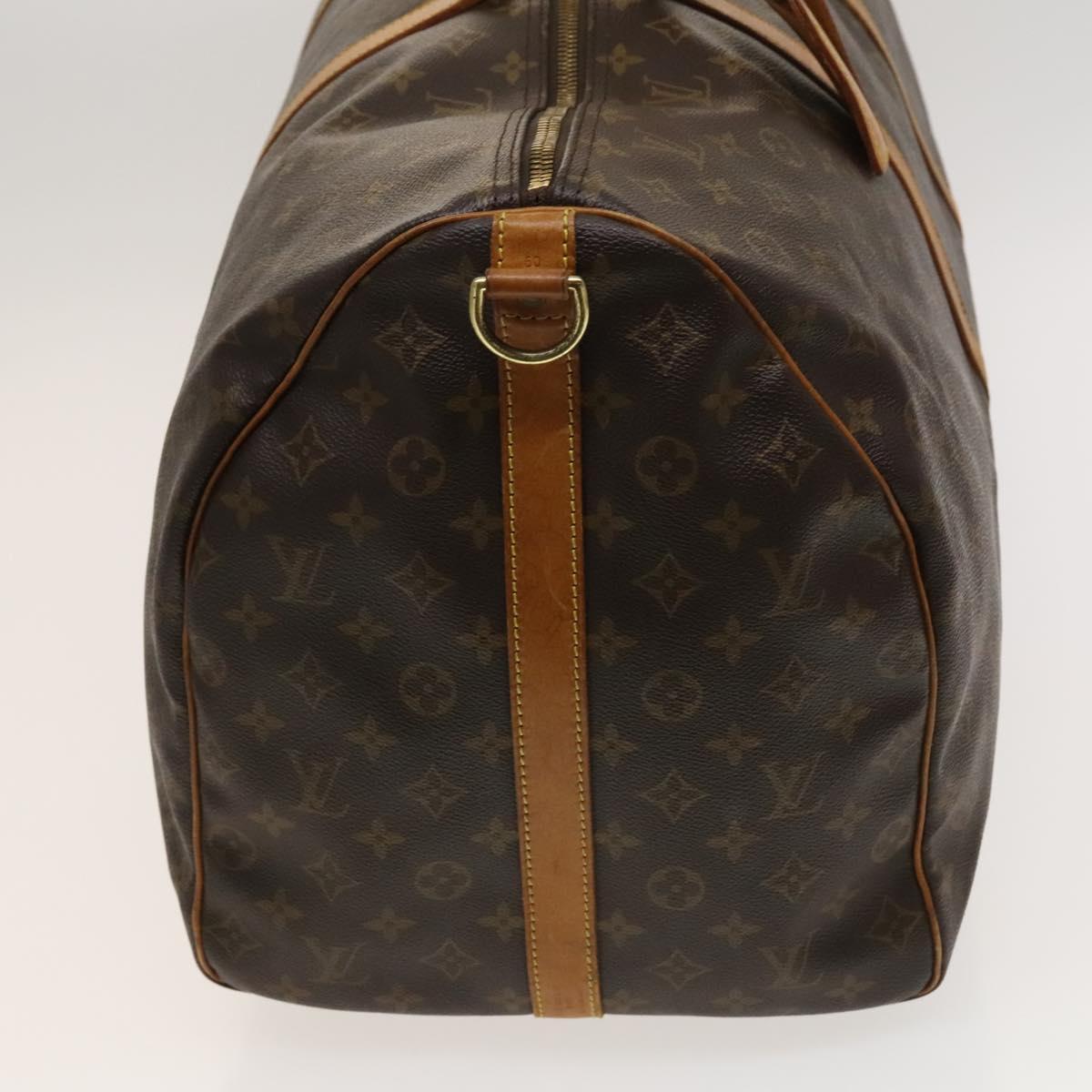 LOUIS VUITTON Monogram Keepall Bandouliere 60 Boston Bag M41412 LV Auth sw329