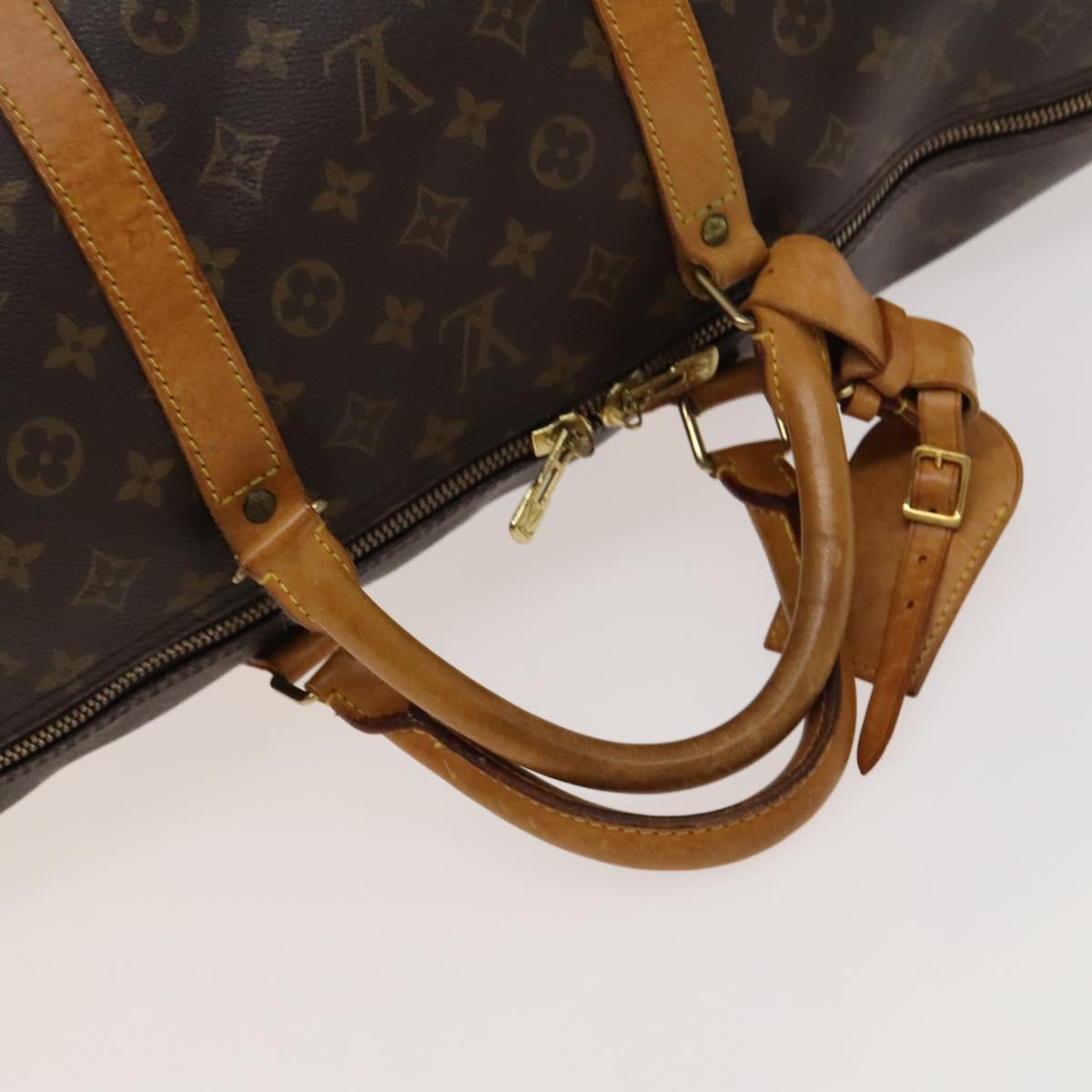 LOUIS VUITTON Monogram Keepall Bandouliere 60 Boston Bag M41412 LV Auth sw329