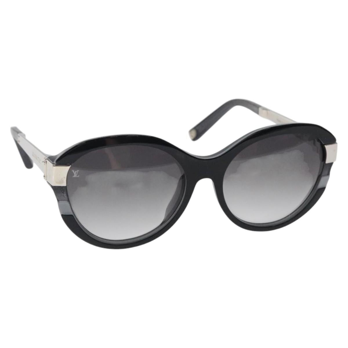 LOUIS VUITTON Petite Spencer Cat Eye Sunglasses plastic Black Z0489E Auth sw370
