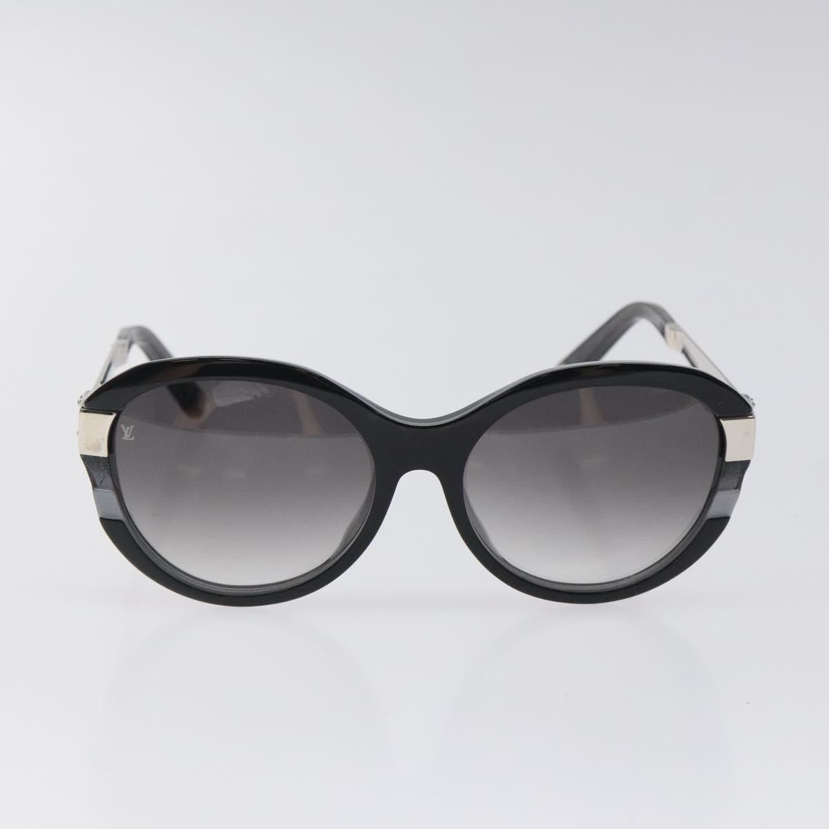 LOUIS VUITTON Petite Spencer Cat Eye Sunglasses plastic Black Z0489E Auth sw370