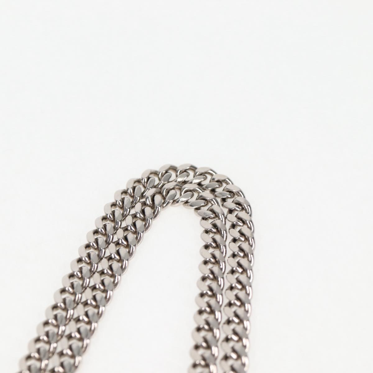 PRADA Chain Card Case Safiano leather Black Auth sw390AM