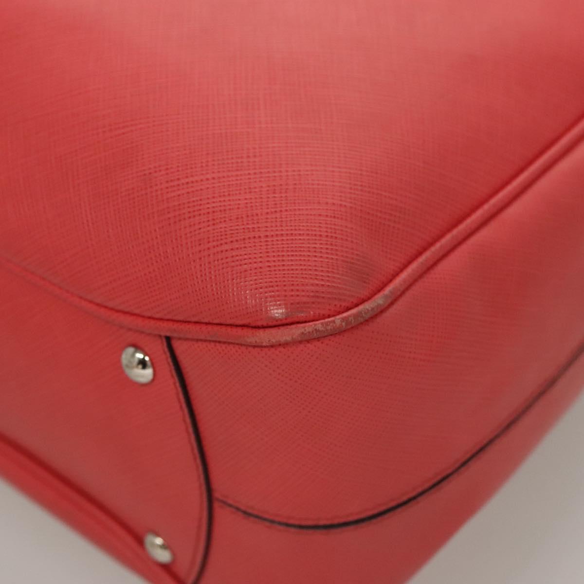 Salvatore Ferragamo Hand Bag Leather Pink Silver Auth sw403