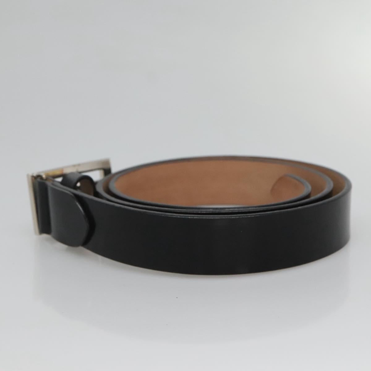 FENDI Belt Leather 41.3"" Black Auth sw412